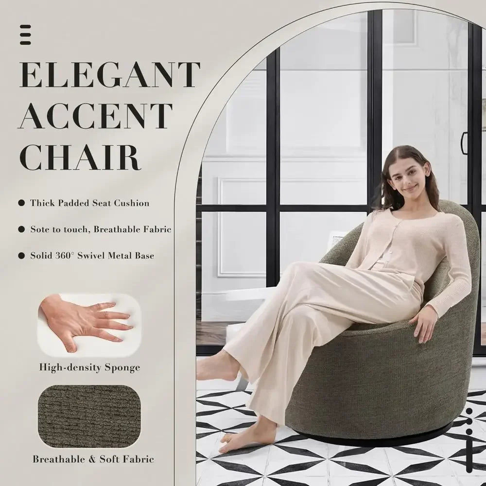 Green  Swivel Chair