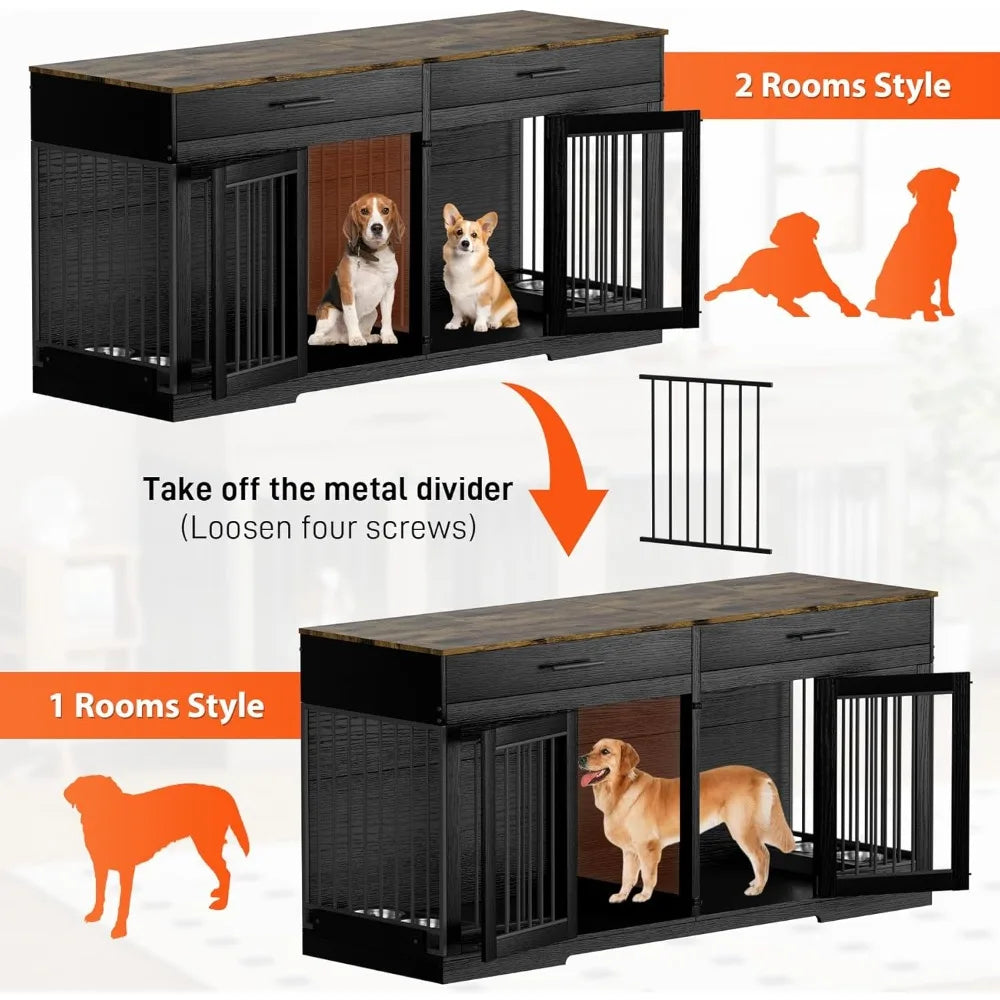 Large Wooden Dog Crate