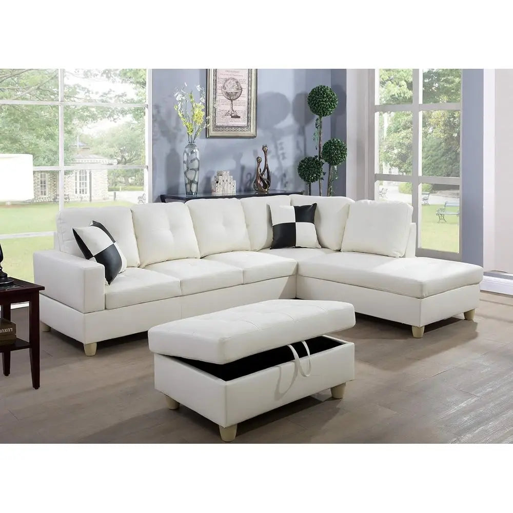 Living Room Set: 3-Pc Sofa,