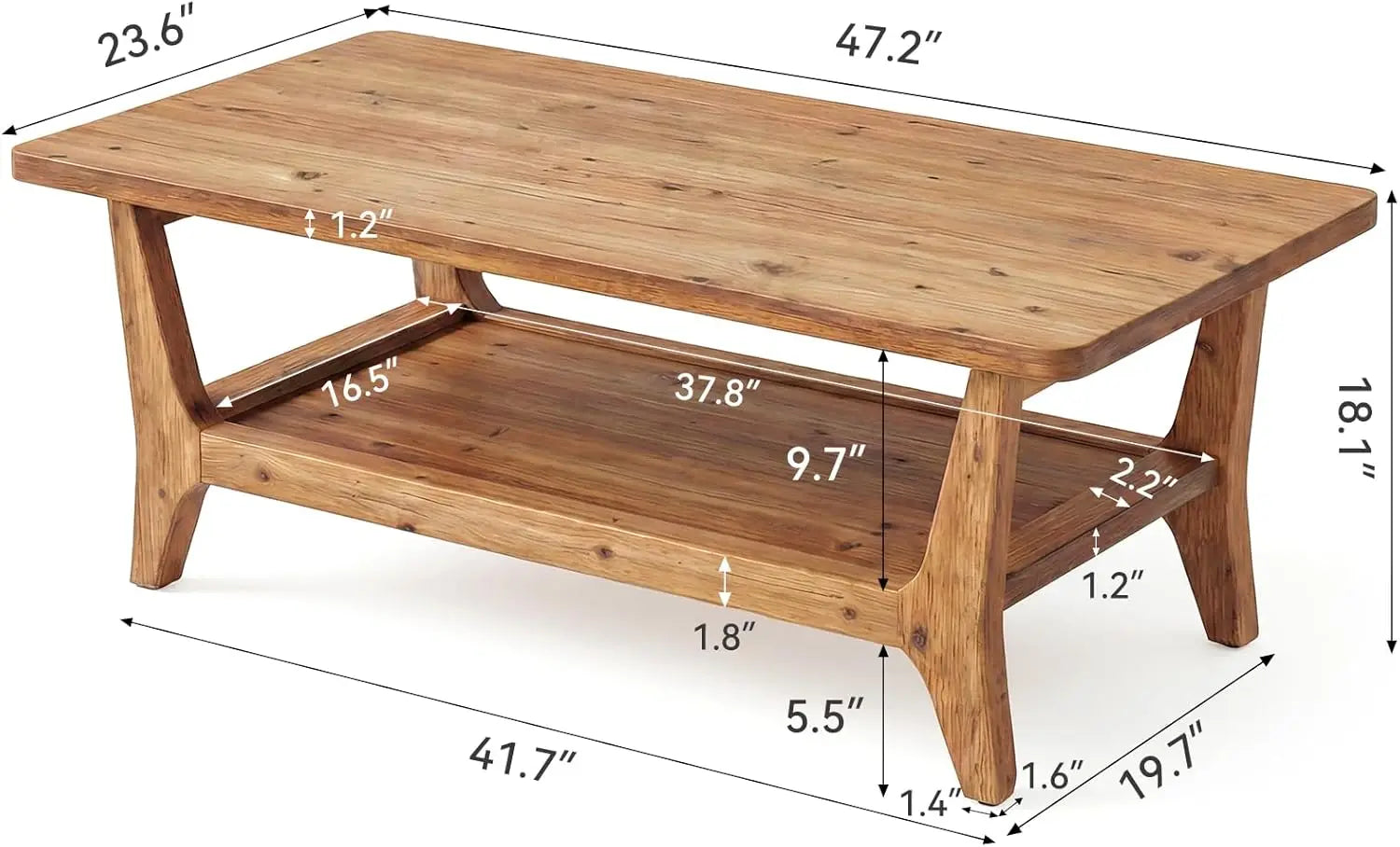Solid Wood Coffee Table