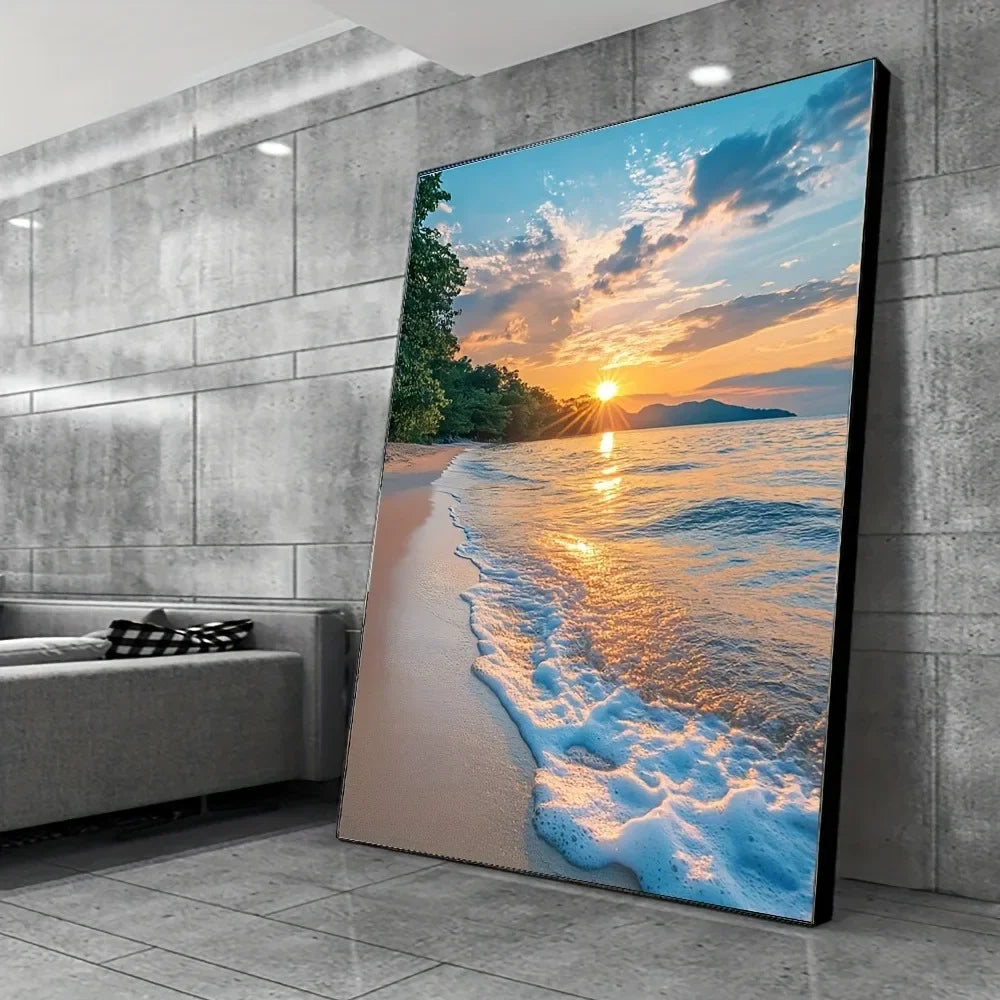 Sunset Beach canvas mural