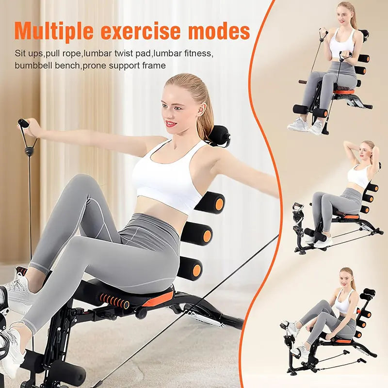Foldable abdominal exercise bench