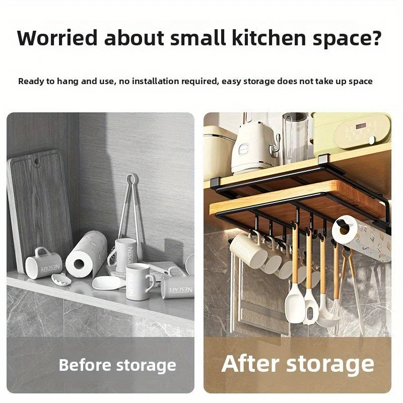 Organizer with Hooks for Pots/Pans