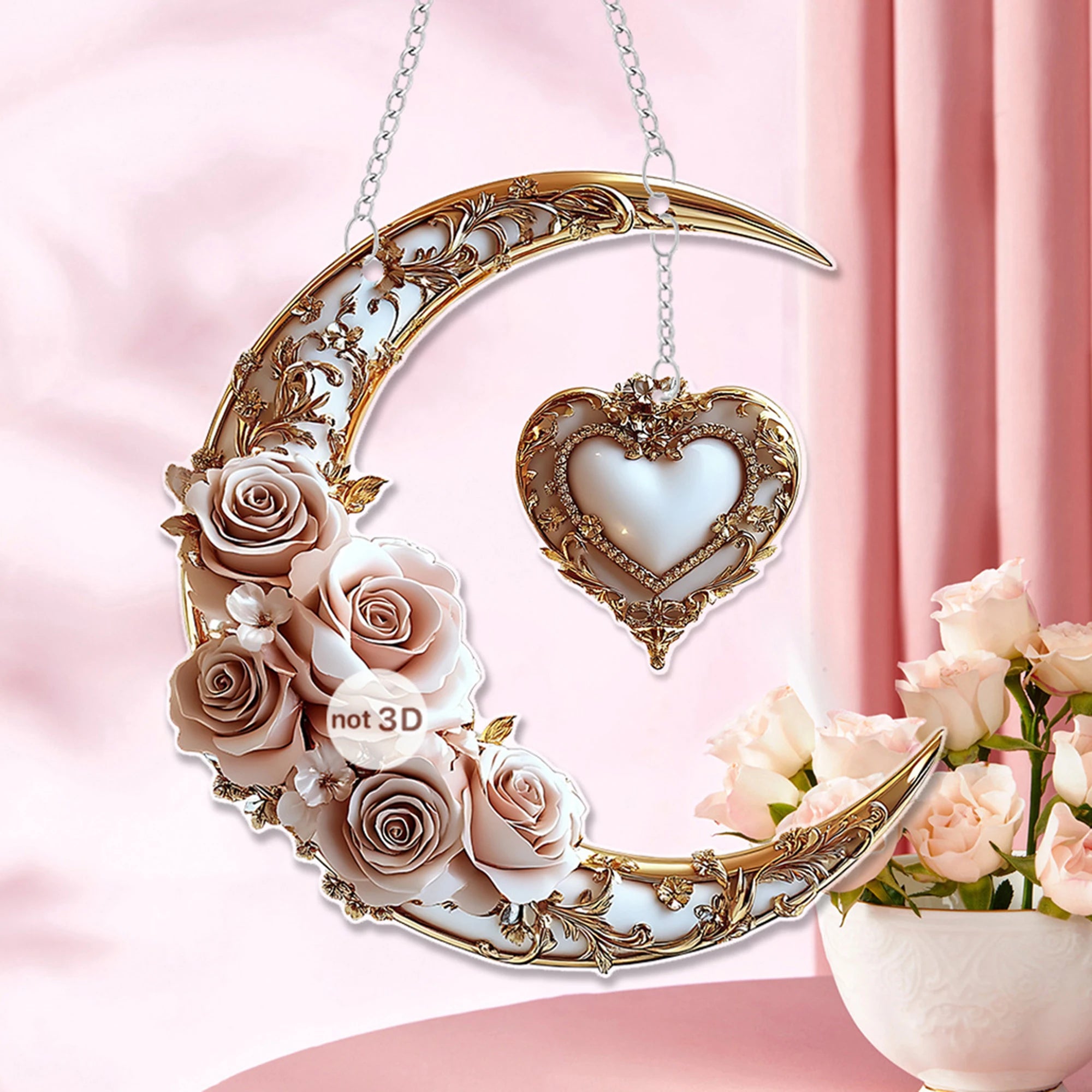 Elegant Starry Night Suncatcher