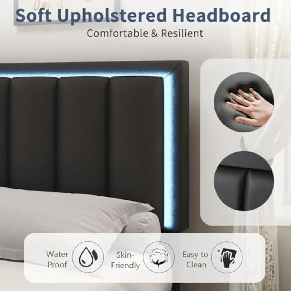 Bed Frame w/Upholstered Headboard