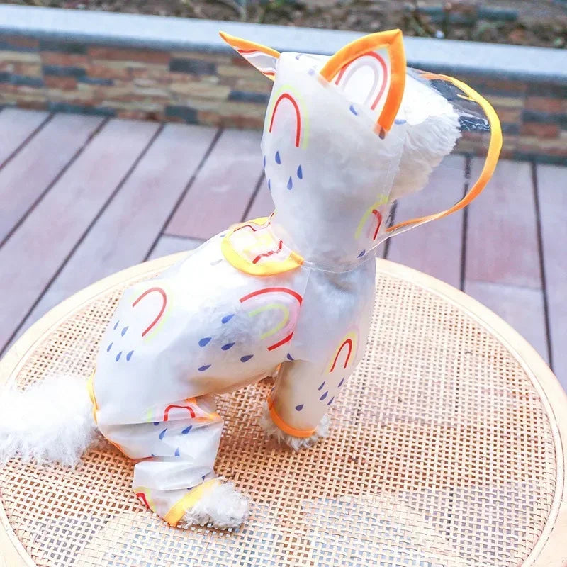 Hooded Waterproof Dog Raincoat
