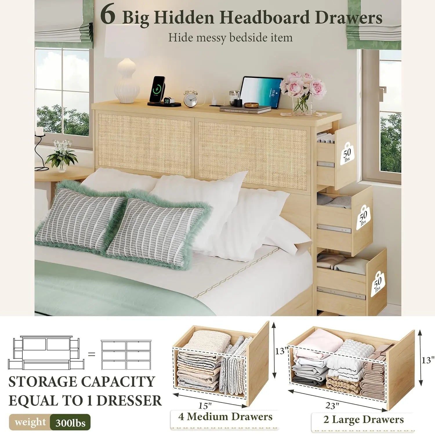 Wooden Bed Frame Steel Stand