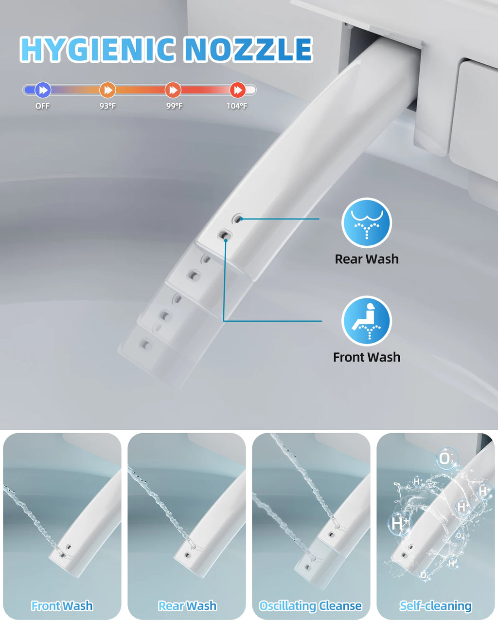 Smart Toilet w/Tank/Heated Seat