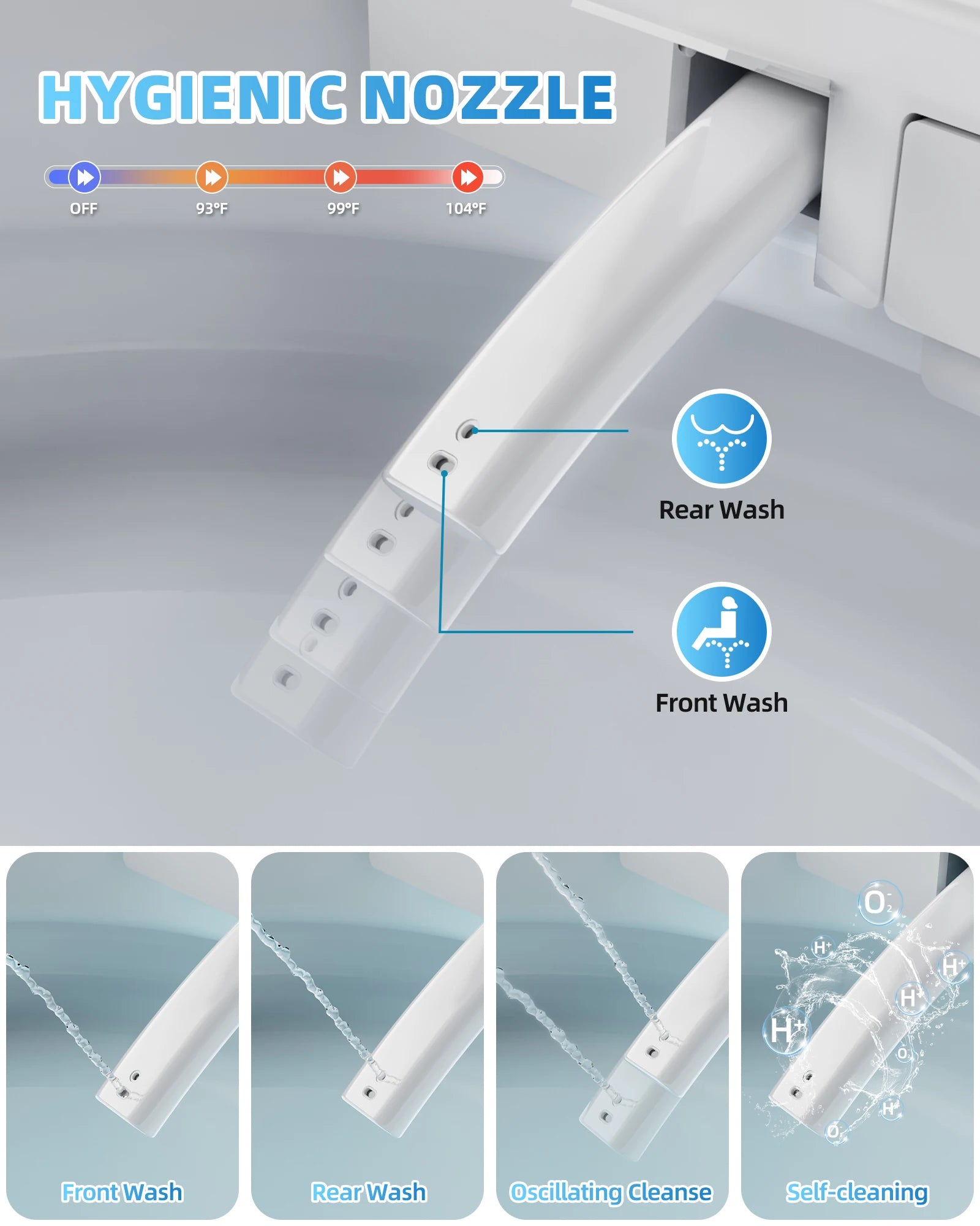 Smart Toilet w/Tank/Heated Seat