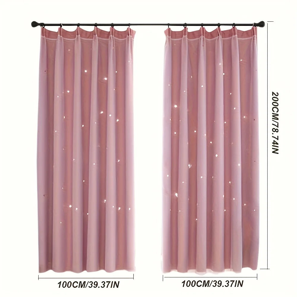 2  Girls Princess Blackout Curtains