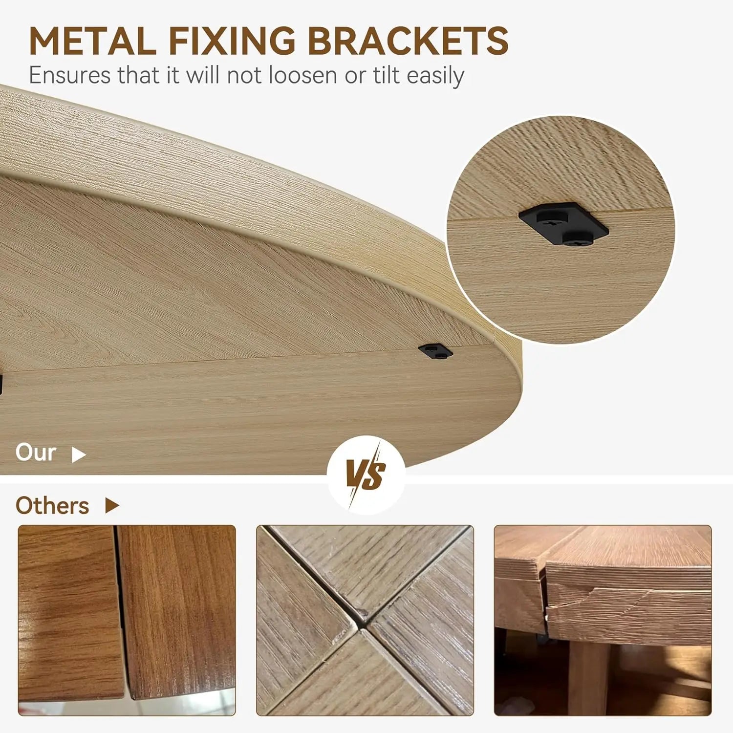 Round Dining Table Set for 4-6,