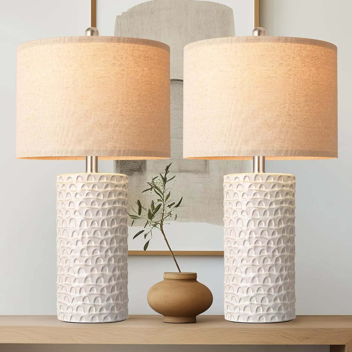Ceramic Table Lamp Set of 2
