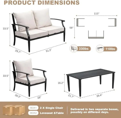 4-Piece Patio Furniture Set