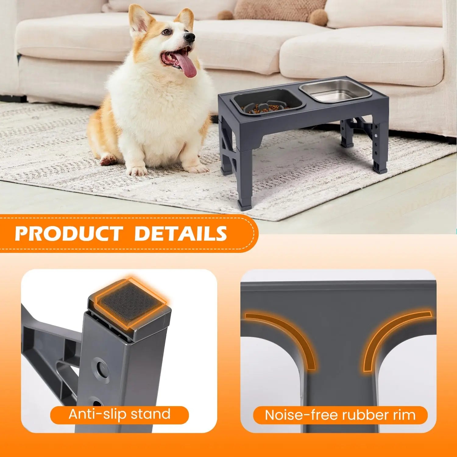 Elevated Slow Feeder Dog Bowls