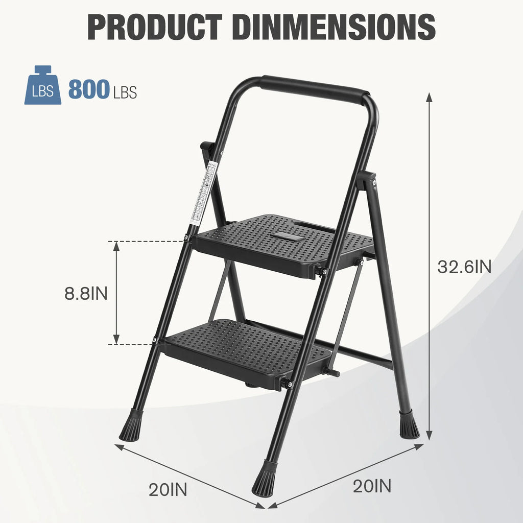 Folding 2 Step Ladder Stool
