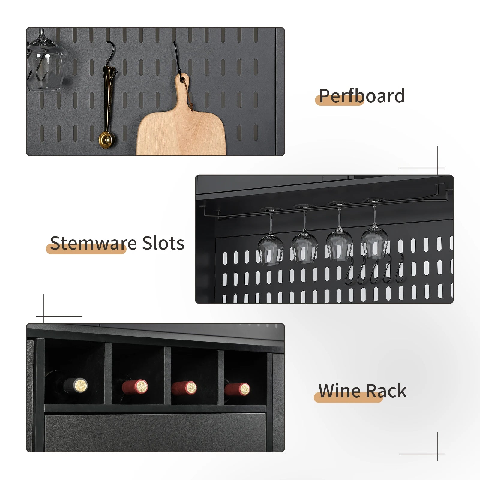 Buffet Hutch w/Pegboard