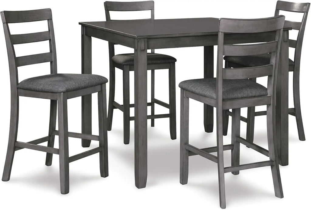 Gray Wood Dining Set w/table