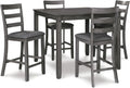 Gray Wood Dining Set w/table
