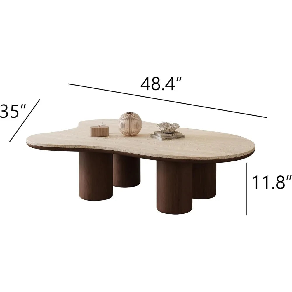 Unique Stone Top Coffee Table