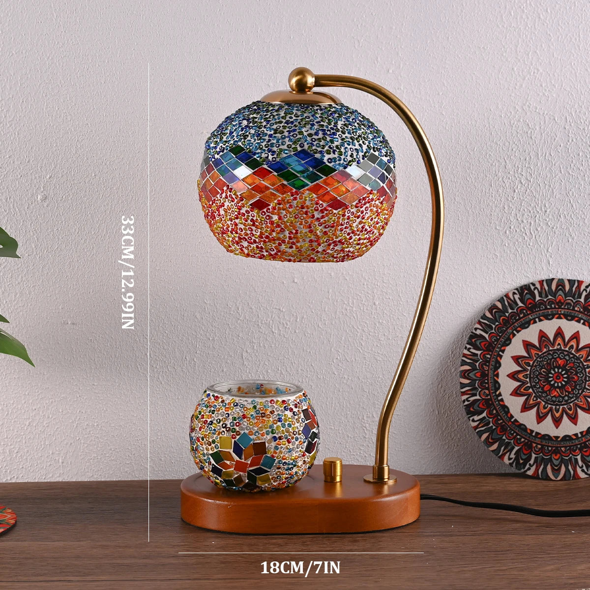 Bohemian style bedside lamp