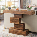 Wood Sofa Table Behind Couch