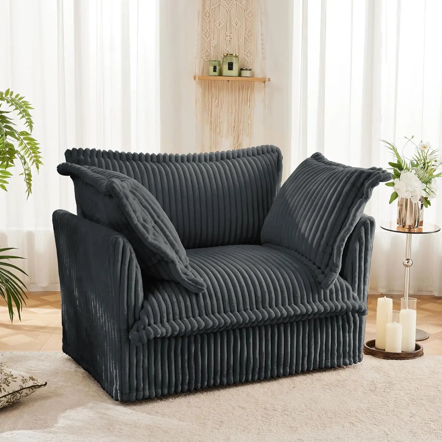 Oversized Upholstered Sofa Chair