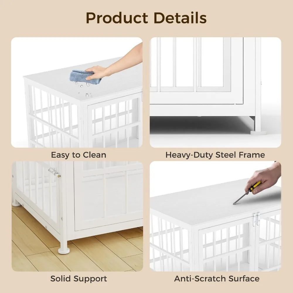 Sturdy Dog Kennel with Multiple Locks