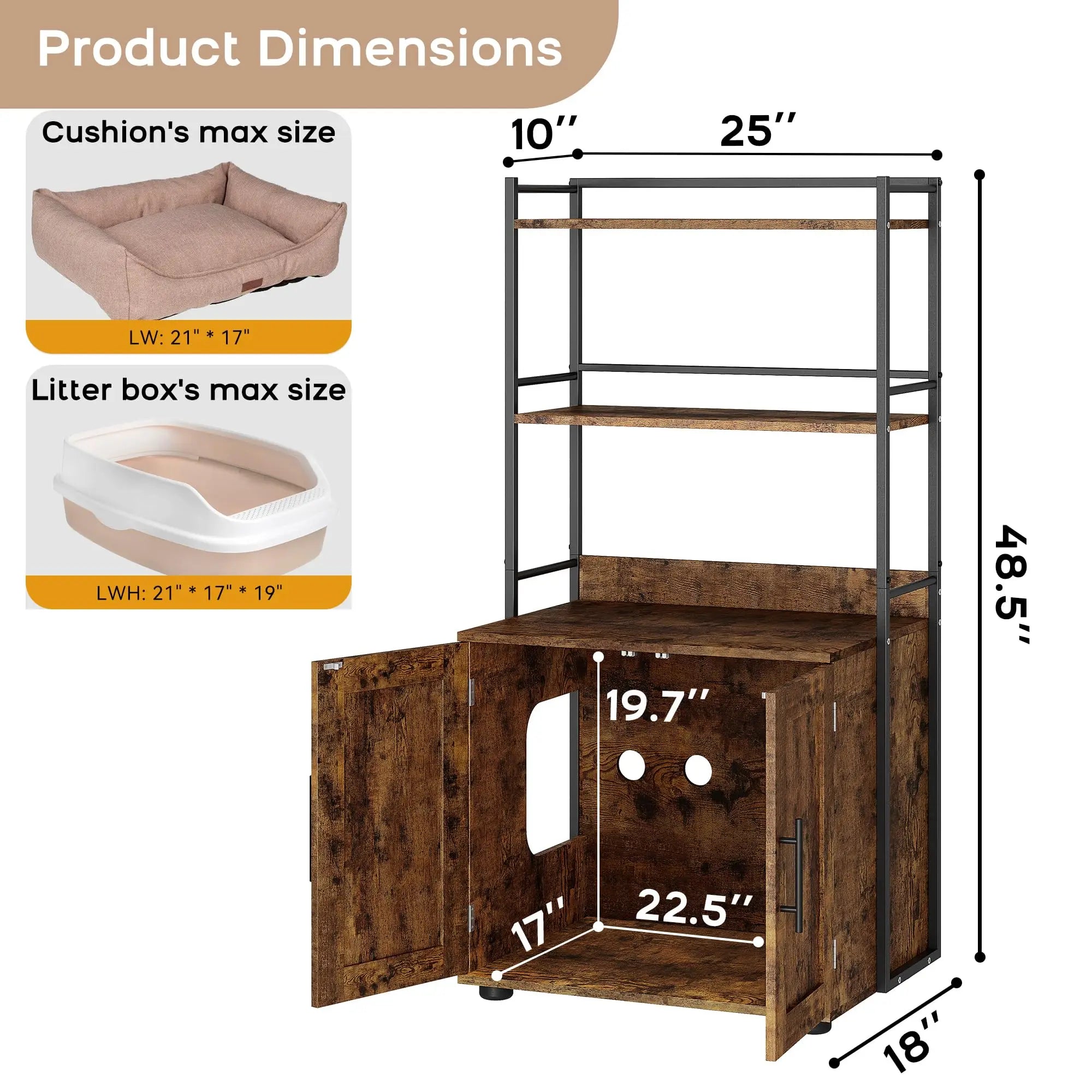 Hidden Cat Litter Box Enclosure