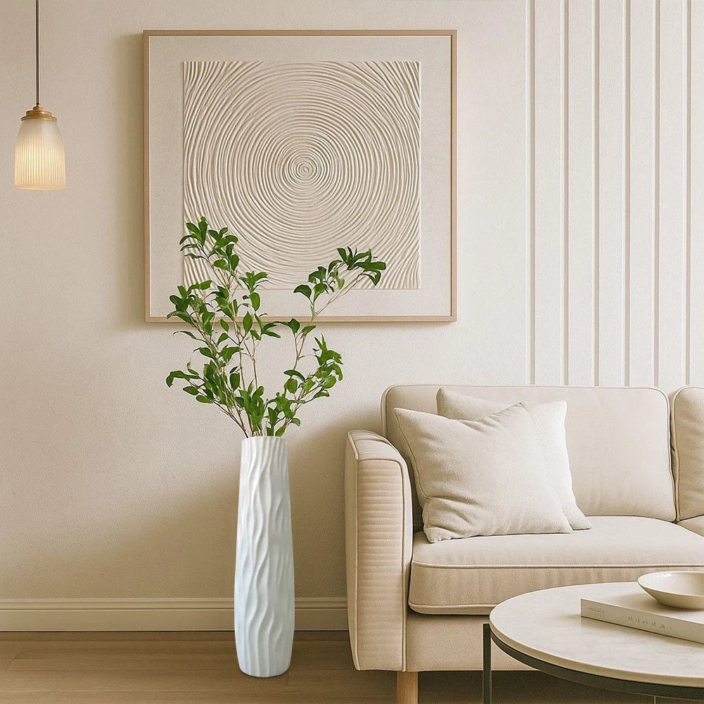 Textured Floor Standing Vase