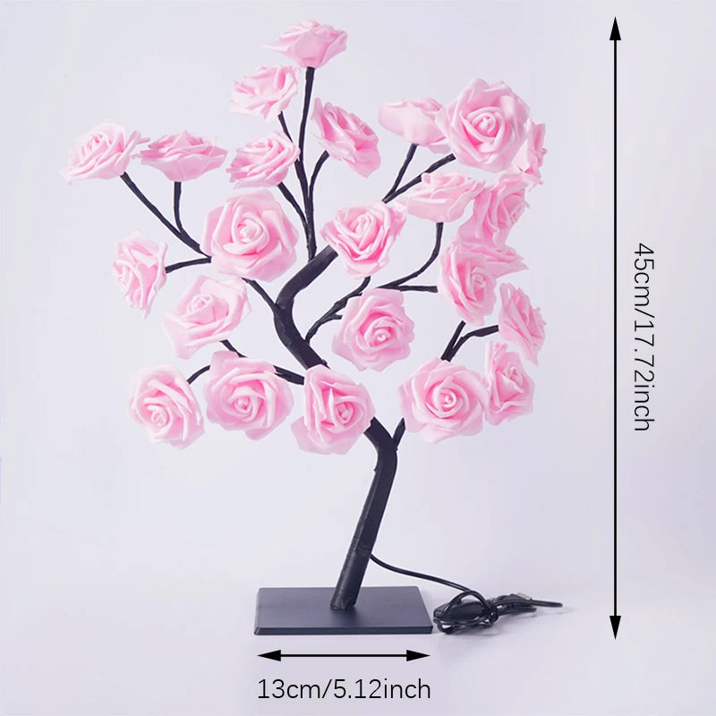LED Rose Tree Lights USB  Lamp