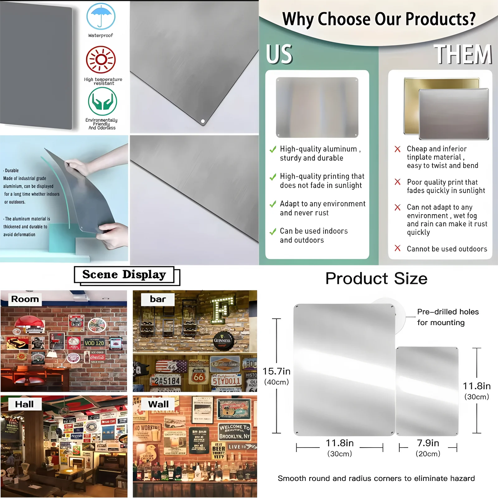 Alice in Wonderland Metal Poster