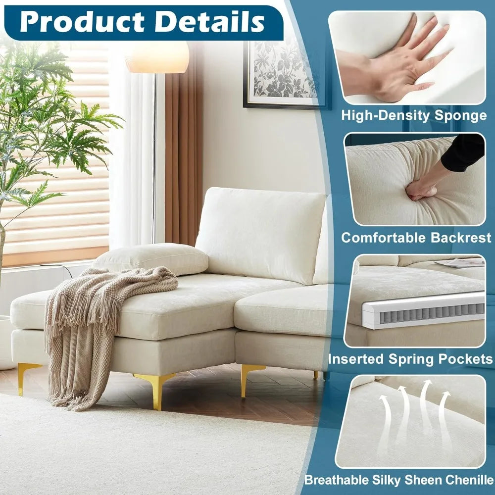 Sectional Sofa Couch w/Chaise