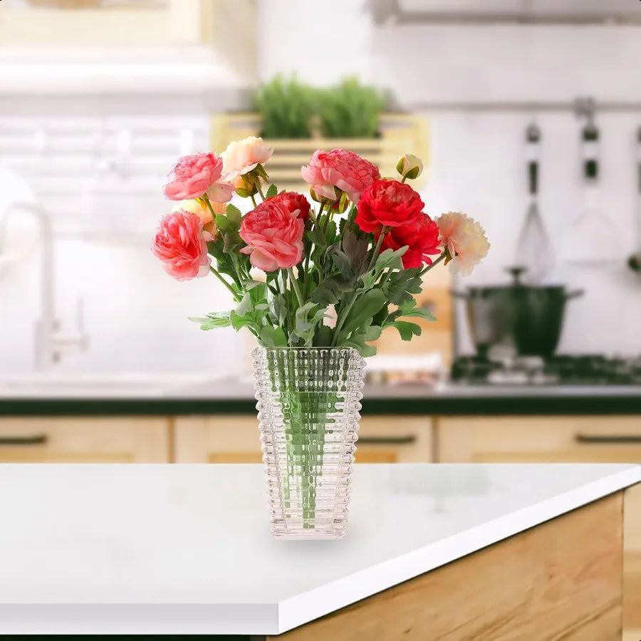 Large Crystal Glass Vase for Flowers
