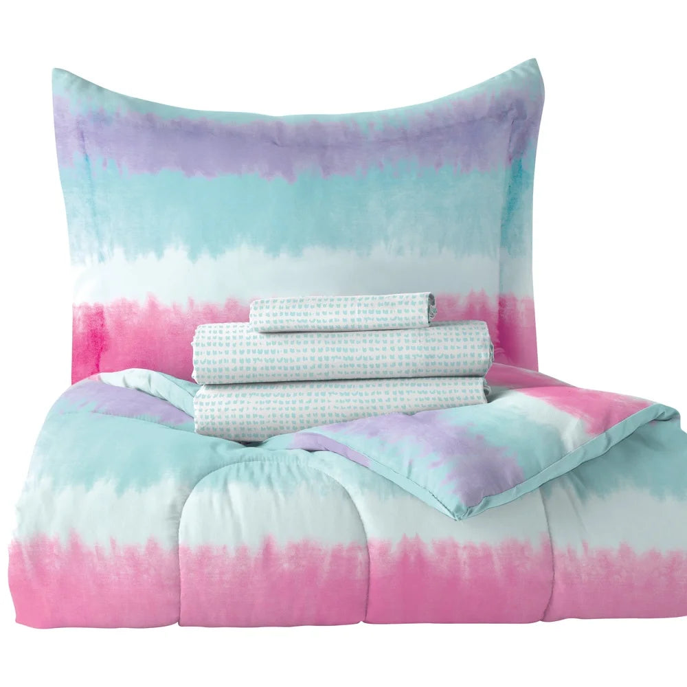 Tie Dye Stripe 5 Pc Comforter Set