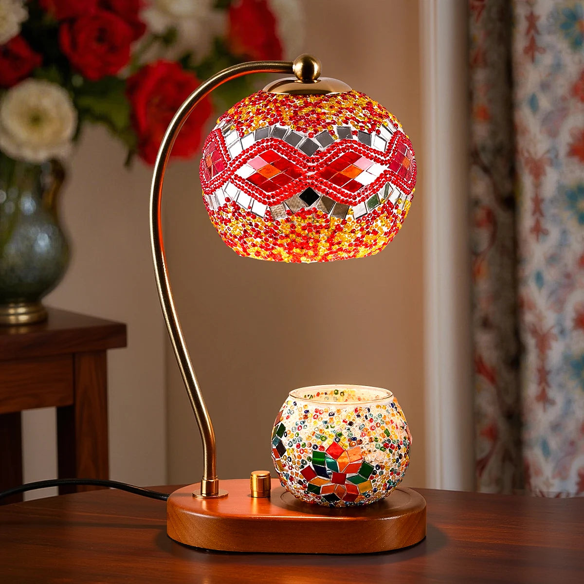Bohemian style bedside lamp