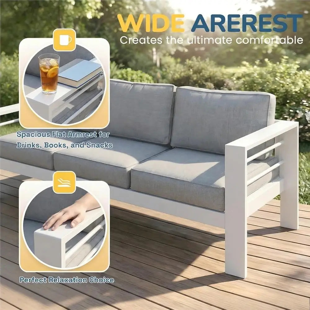 Oversized Metal Patio Furniture Set