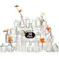 30Pc Small Glass Bud Vases Bulk