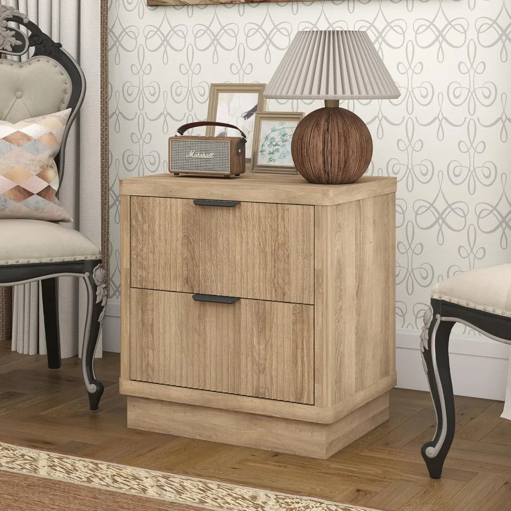 Oak Wood Nightstand