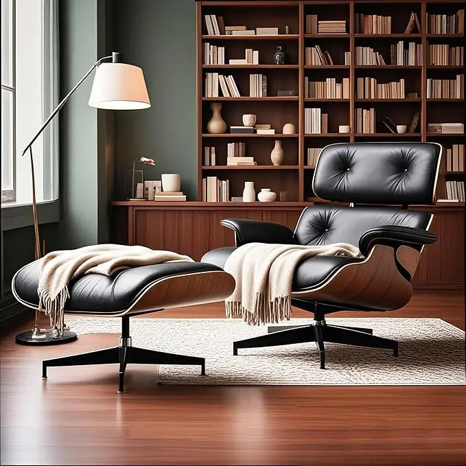 Chaise Lounge Chair with Ottoman