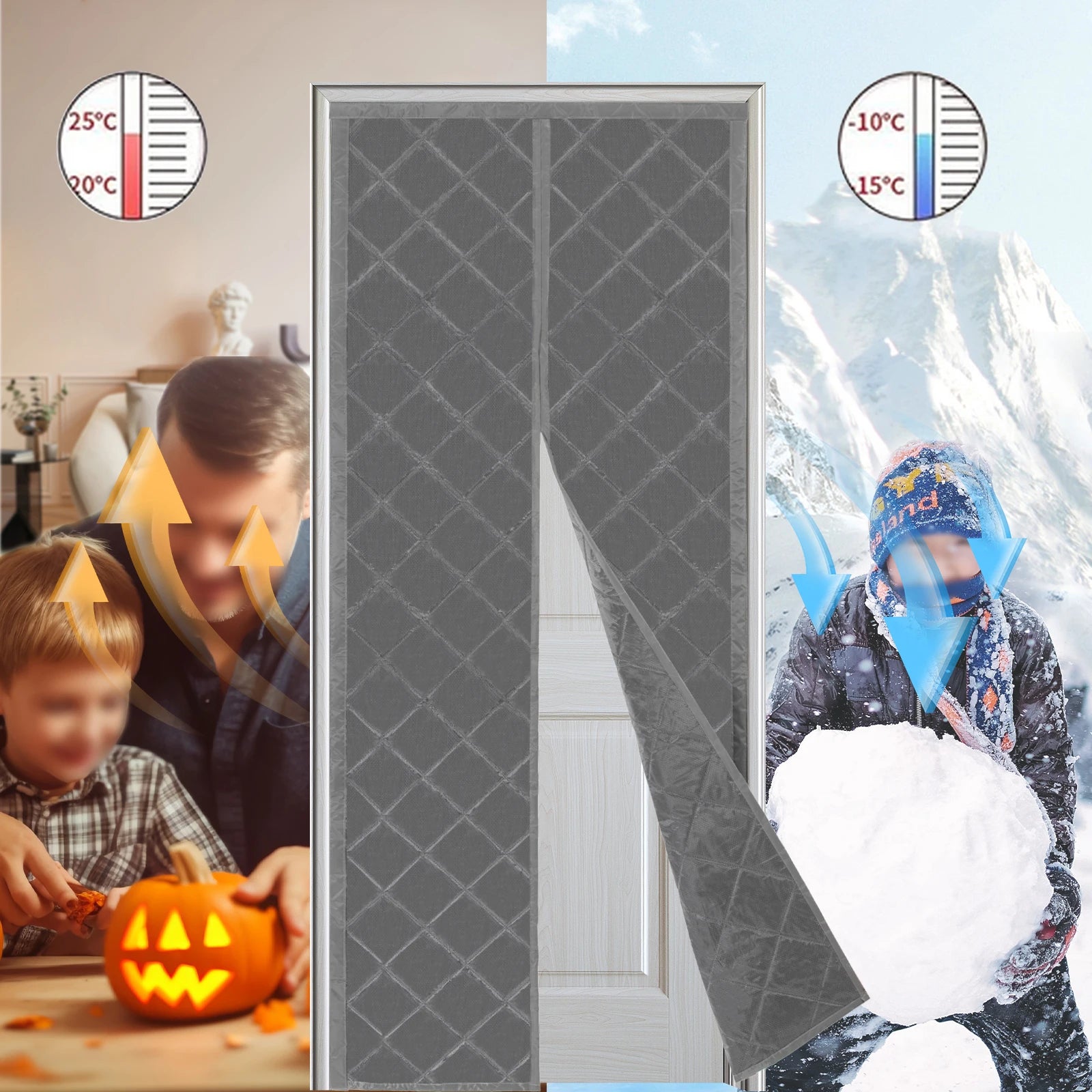 Magnetic Thermal Door Curtain