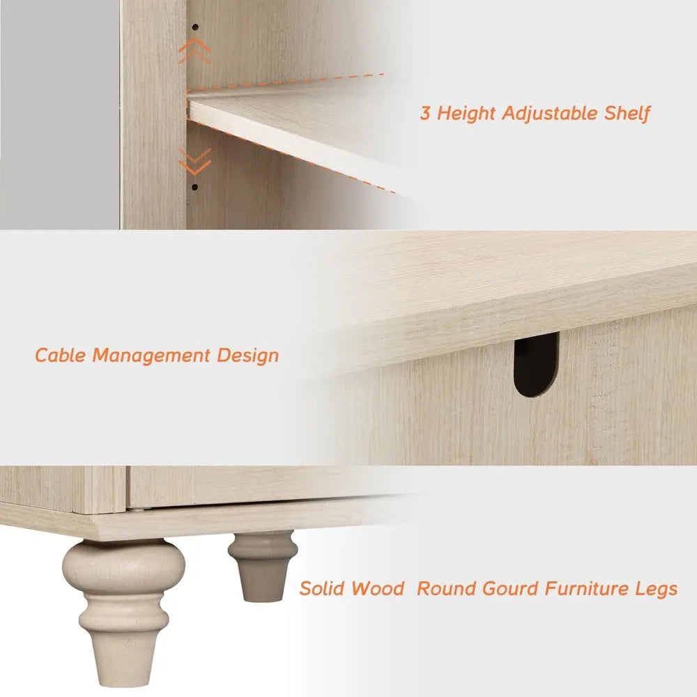 Buffet Cabinet w/Glass Doors