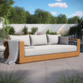 Wood Outdoor Patio Sofa