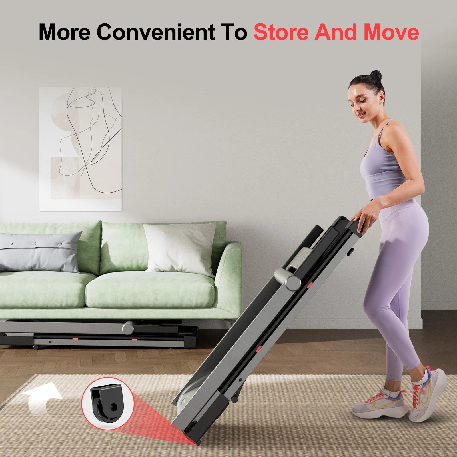 Foldable Incline Home Treadmill Walking