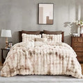Faux Rabbit Fur Comforter Set