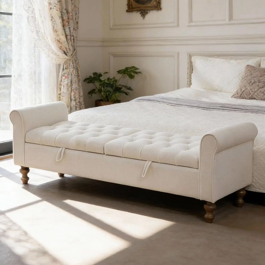 Large Storage Ottoman Bench