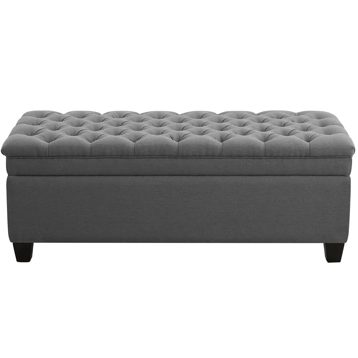 Fabric Storage Ottoman Bench