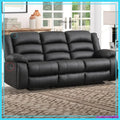 Reclining Sofa 3 Seats w/Cup Holders