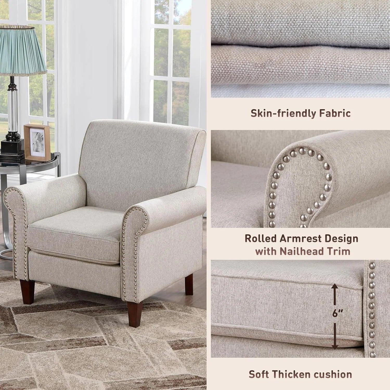 Living Room Chair Set of 2