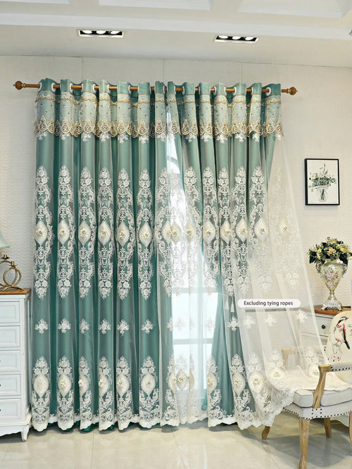 1PC embroidered curtains