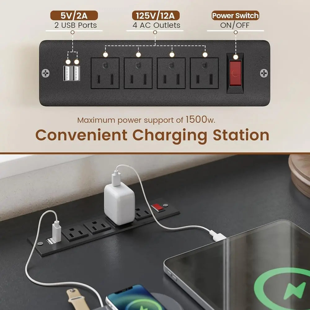 61" Executive L Shaped Desk